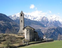 church and peaks