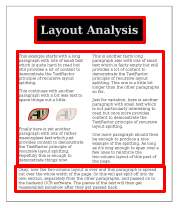 page segmented into three parts