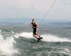 wakeboarding action